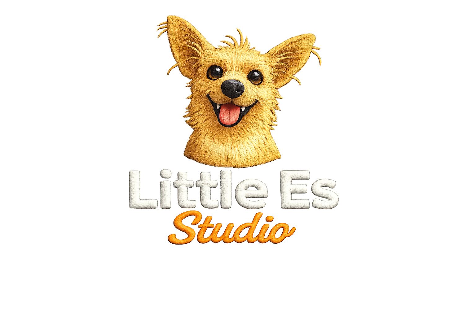 Embroidered_terrier_logo_with_studio_name_logo